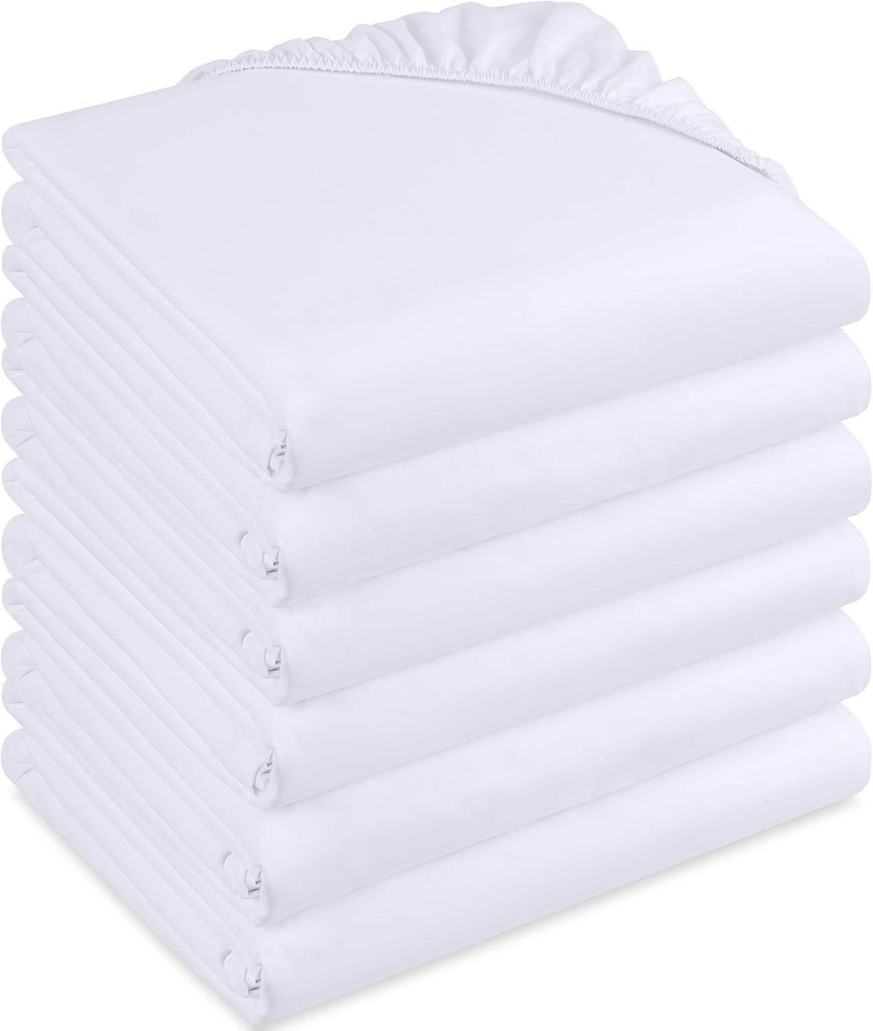 Utopia Bedding King Size Fitted Sheets - 6 Pack, Deep Pocket, Soft Brushed Microfibre Fabric
