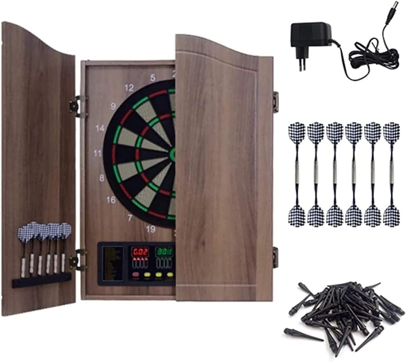 Cfdzcp 18-Inch Professional Electronic Dart Board With Automatic Scoring And Led Display