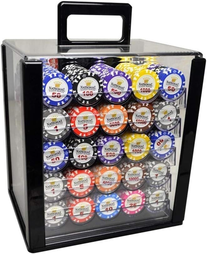 Tx Girl 600/1000Pcs Casino Poker Chips Set With Aluminum + Acrylic Case