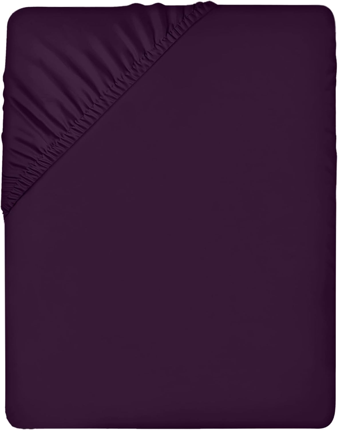 Utopia Bedding Single Fitted Sheet - Purple, 90X190Cm, 35Cm Deep Pocket