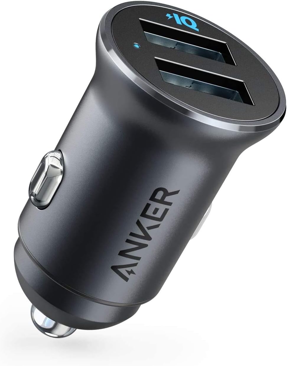 Anker Powerdrive 2 Alloy Car Charger, 24W Dual Usb Mini Aluminum Alloy Adapter