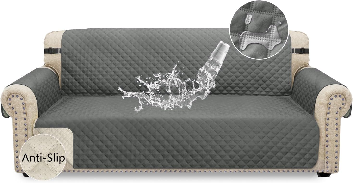 Granbest Waterproof 3 Seater Sofa Cover with Non-Slip Design - Grey