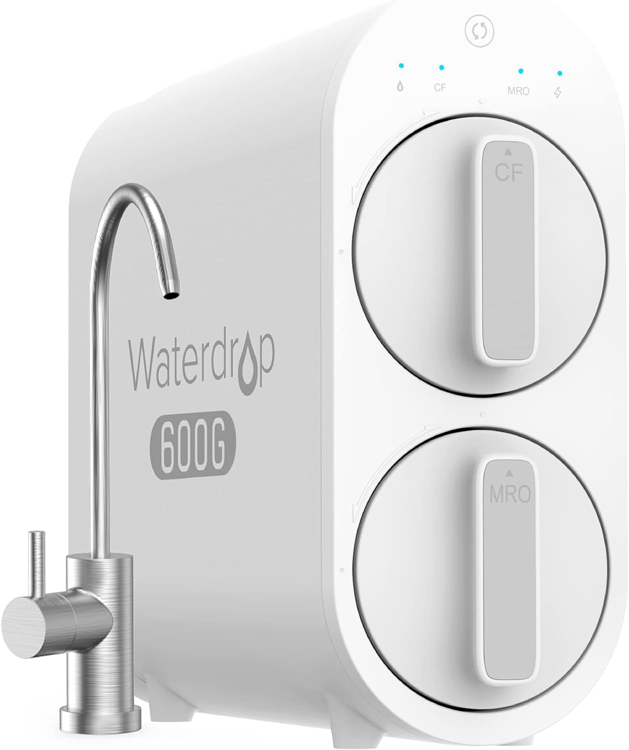 Waterdrop Wd-G2P600-W Reverse Osmosis Water Filtration System, 600Gpd, Tankless Design