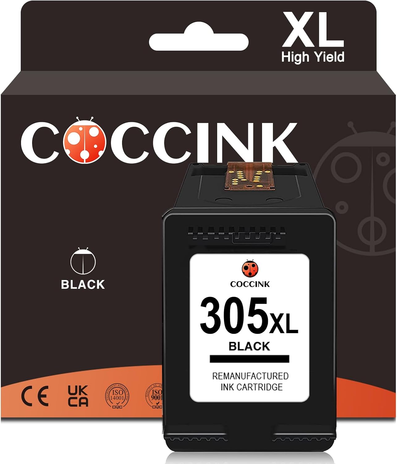 Coccink 305Xl Black Ink Cartridge Replacement For Hp Deskjet & Envy Printers