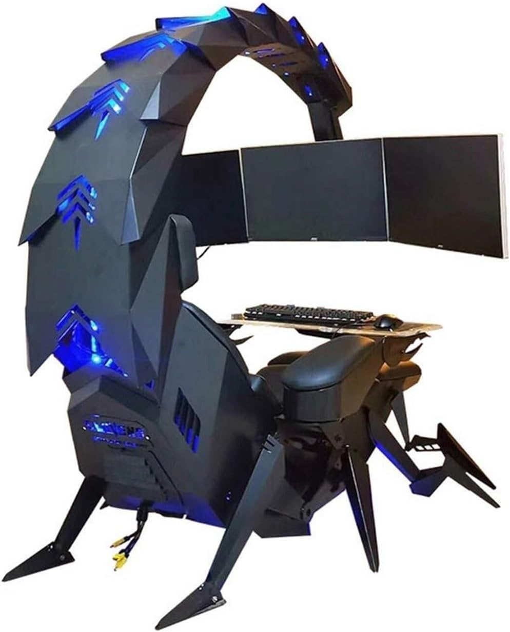 Generic Scorpion Ergonomic Computer Cockpit Chair Gaming Office Chair With Adjustable Lumbar Support And Led Lights