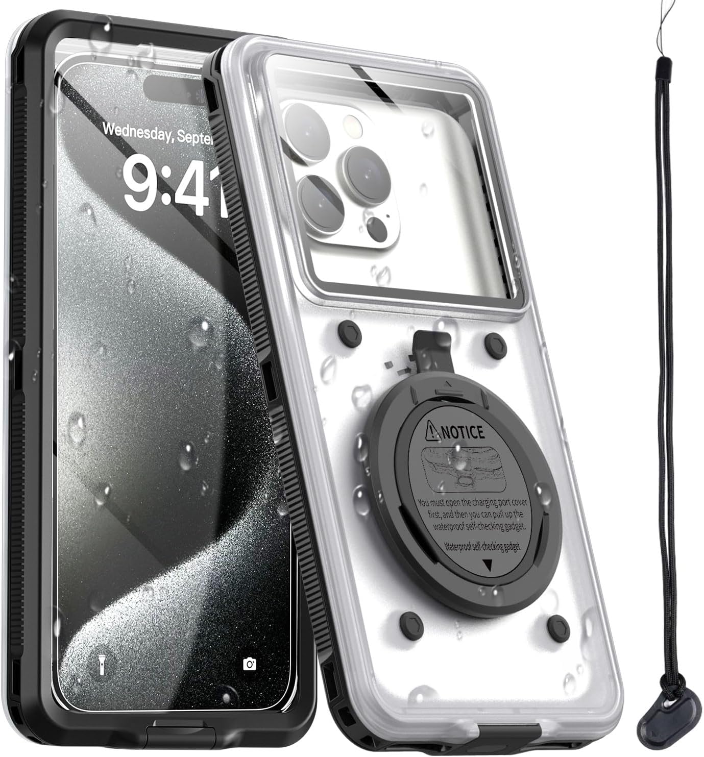 Aicase Waterproof Phone Case For Iphone & Samsung, Universal Underwater Pouch Dry Bag