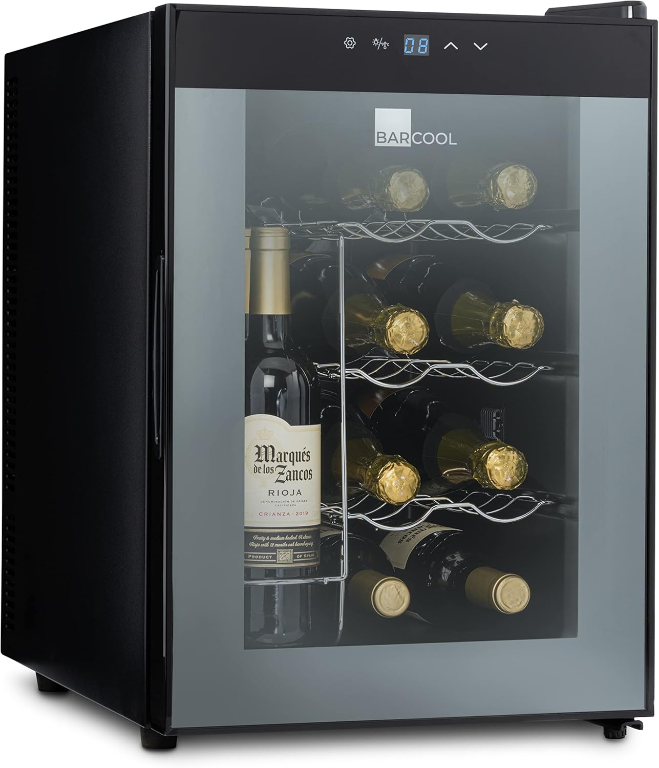 Barcool Vino12 Table-Top Wine Fridge Black 12 Bottle Capacity