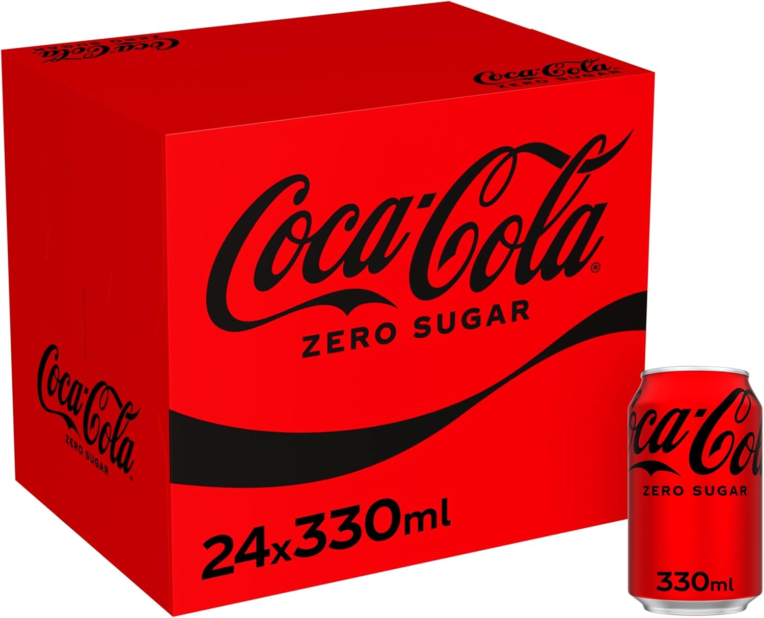 Coca-Cola Zero Sugar 24 Pack Of 330Ml Cans