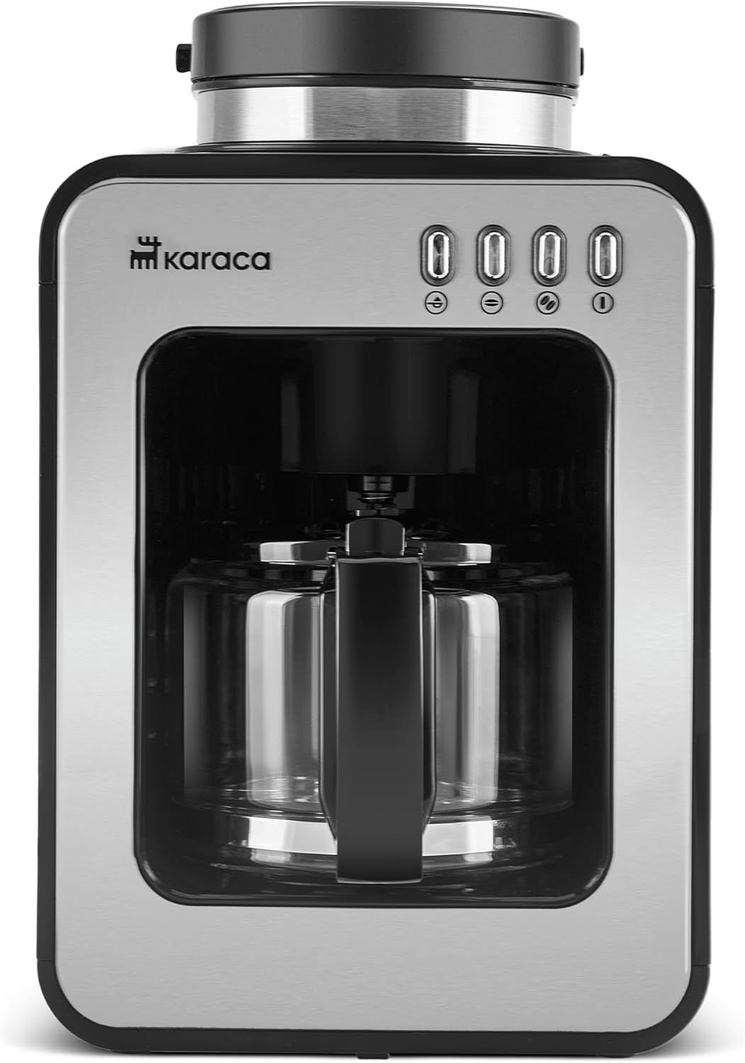 Karaca Grindmaestro Filter Coffee Maker, 0.5L, 600W, Stainless Steel