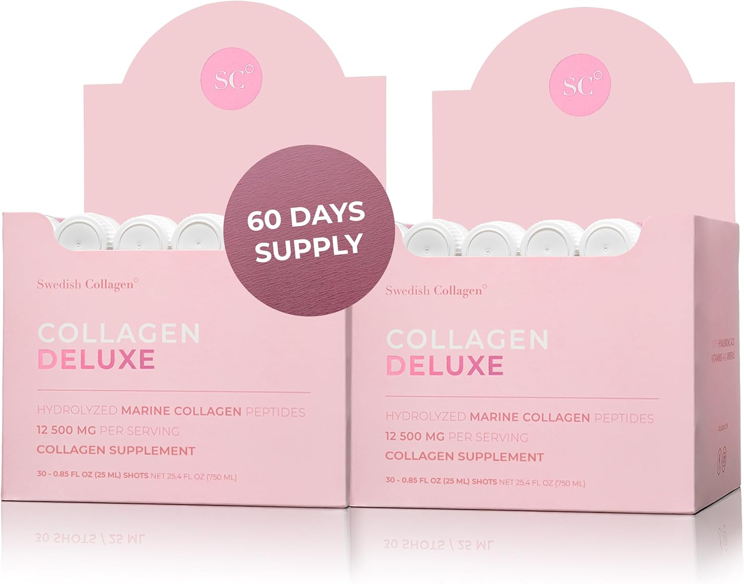 Swedish Collagen Deluxe 12,500Mg Hydrolysed Marine Collagen Liquid Supplement