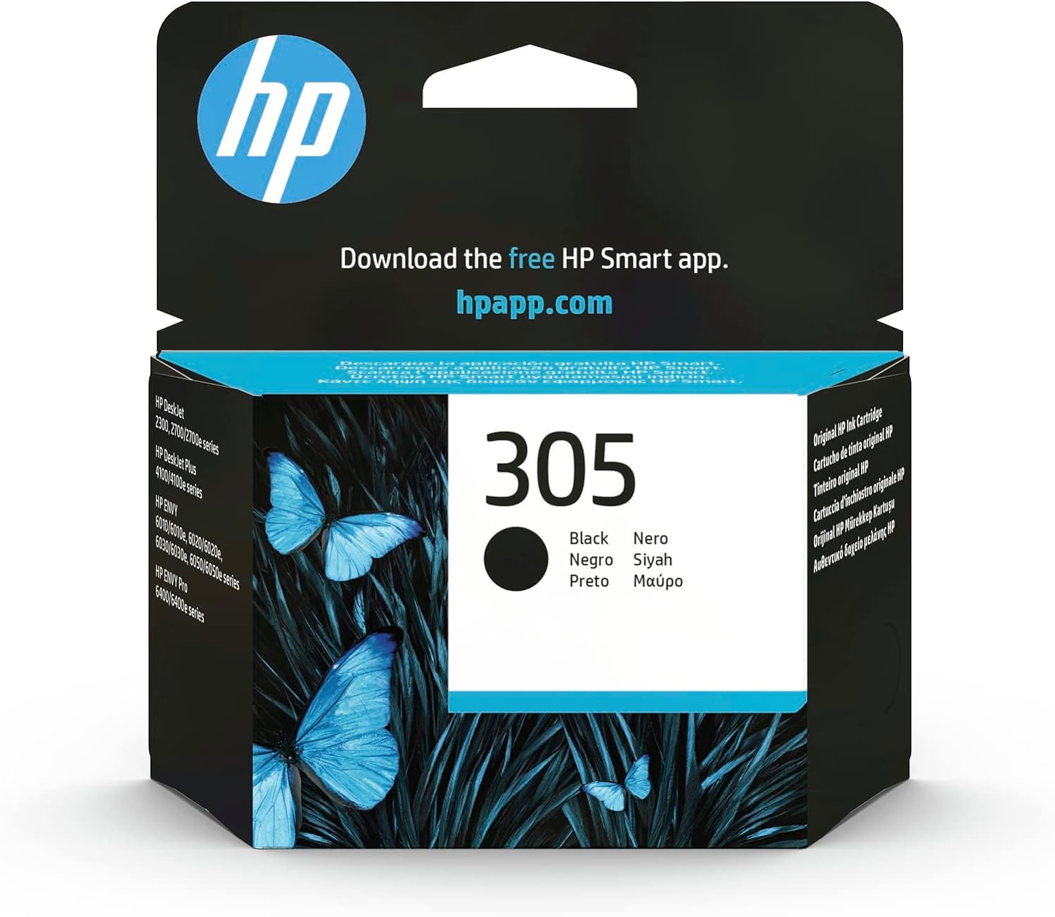 Hp 3Ym61Ae 305 Original Black Ink Cartridge