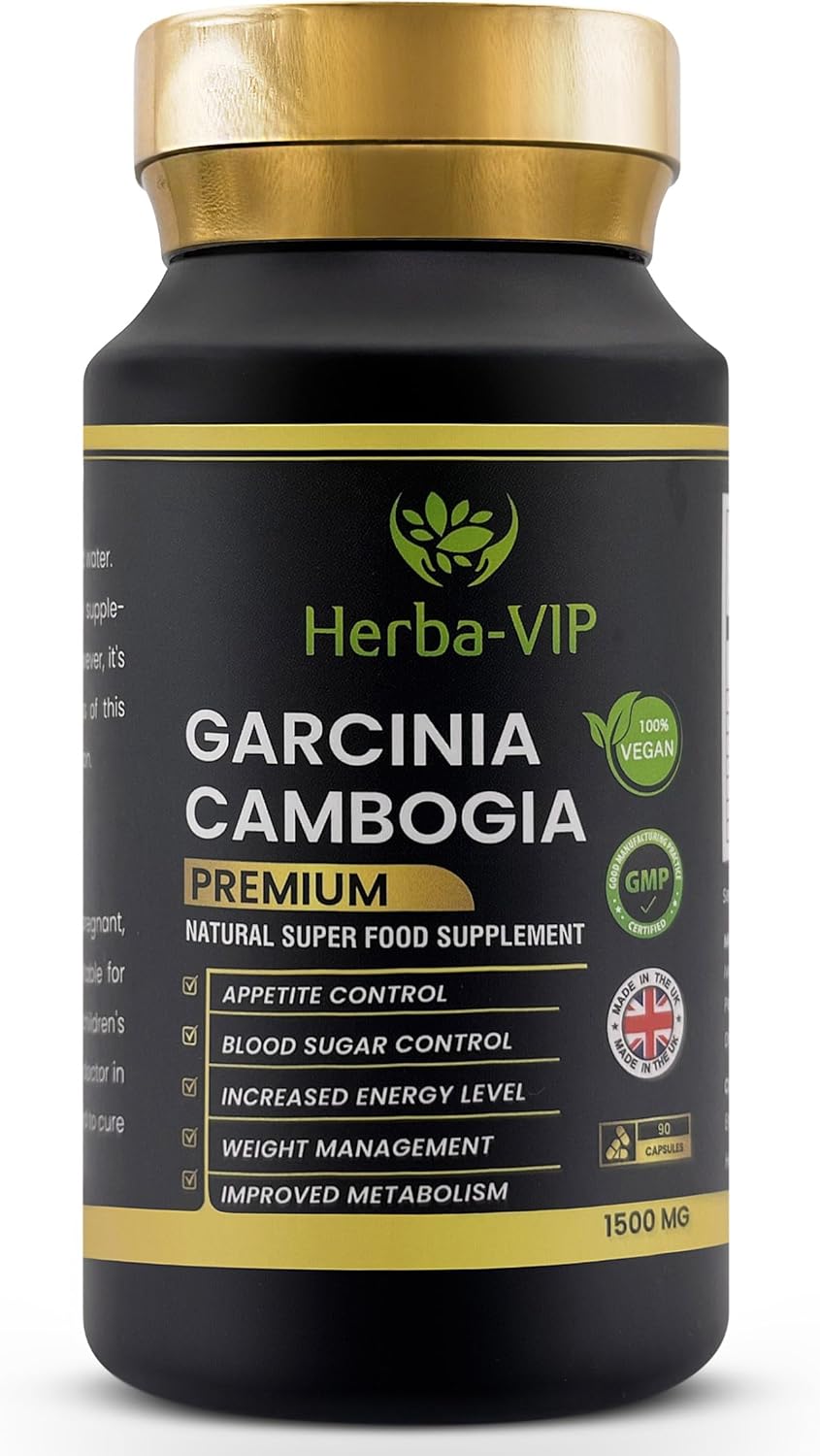 Garcinia Cambogia Premium By Herba-Vip - Natural Weight Loss Supplement For Men & Women