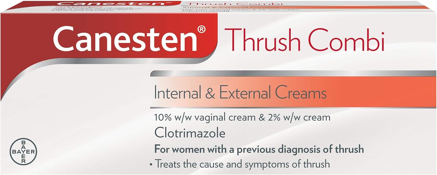 Canesten Thrush Combi Internal & External Creams Clotrimazole Treatment