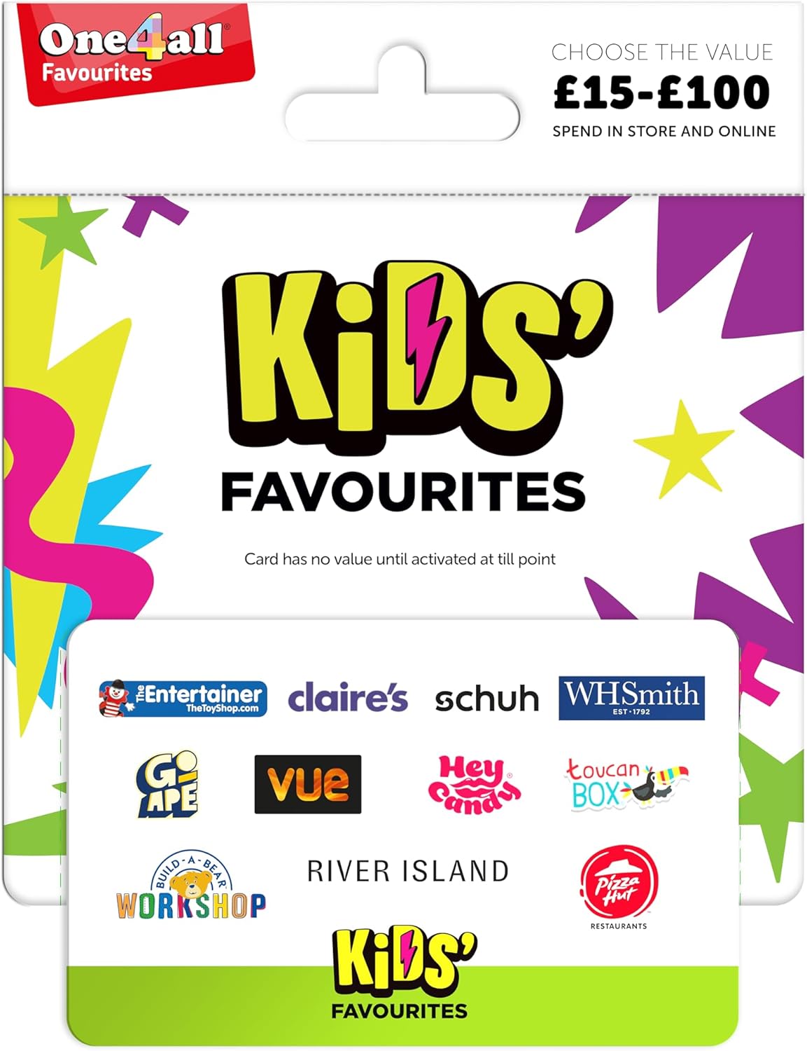 One4All Kids Favourites Gift Card - Uk Redemption