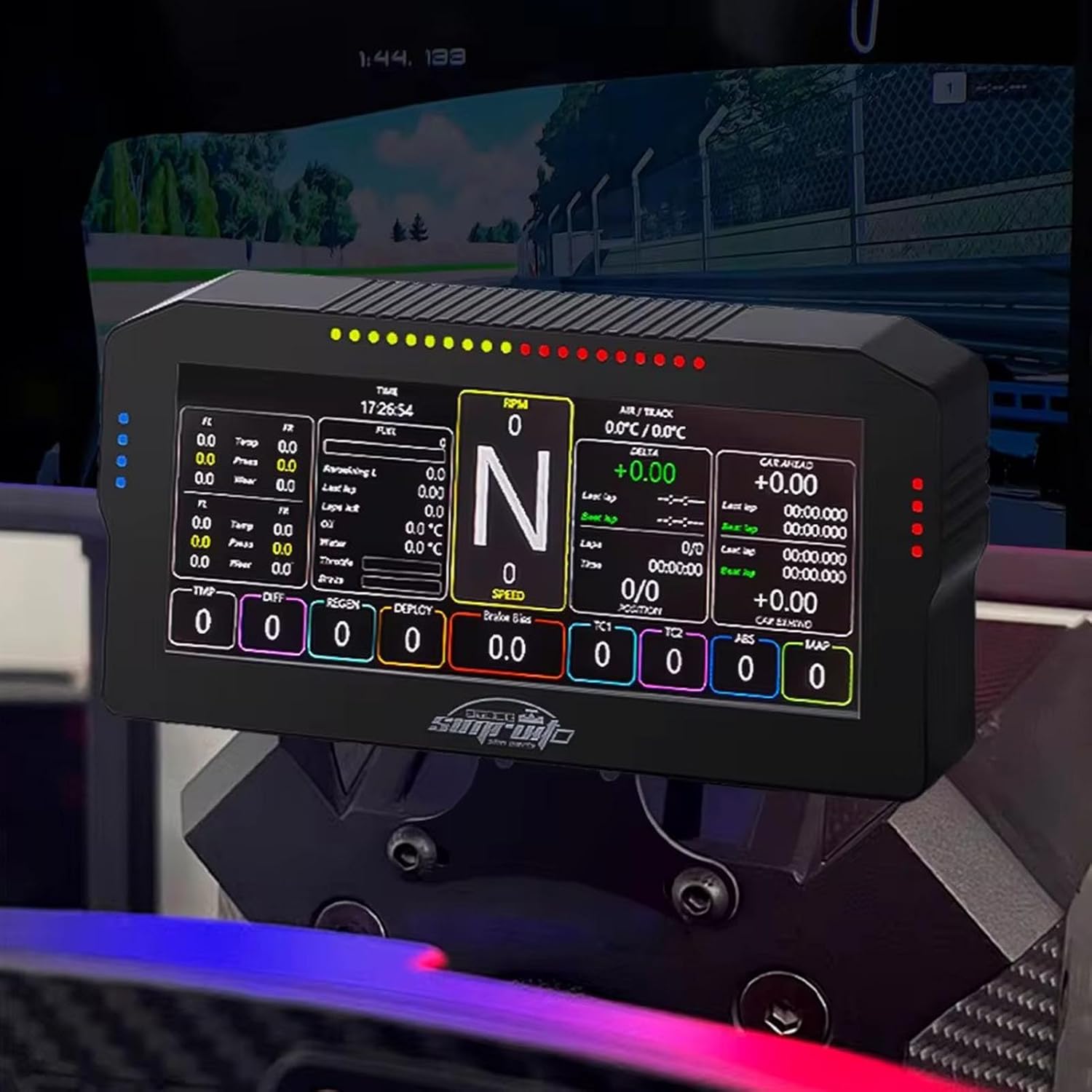 Obokidly 10.3 Inch Rgb Dashboard For American Truck Simulator Ats/Ets2 And Sim Racing