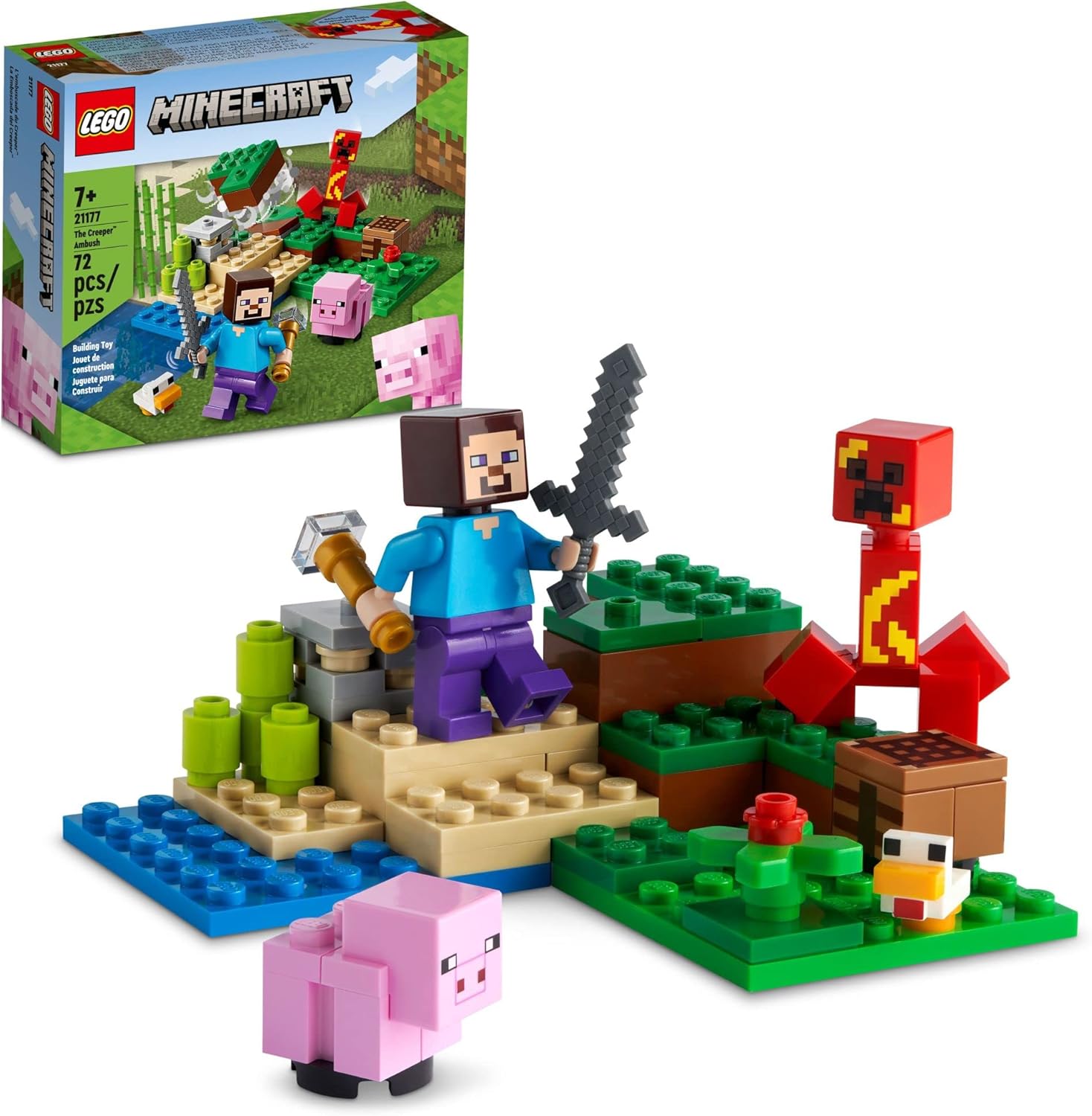 Lego Minecraft The Creeper Ambush 21177 Building Kit