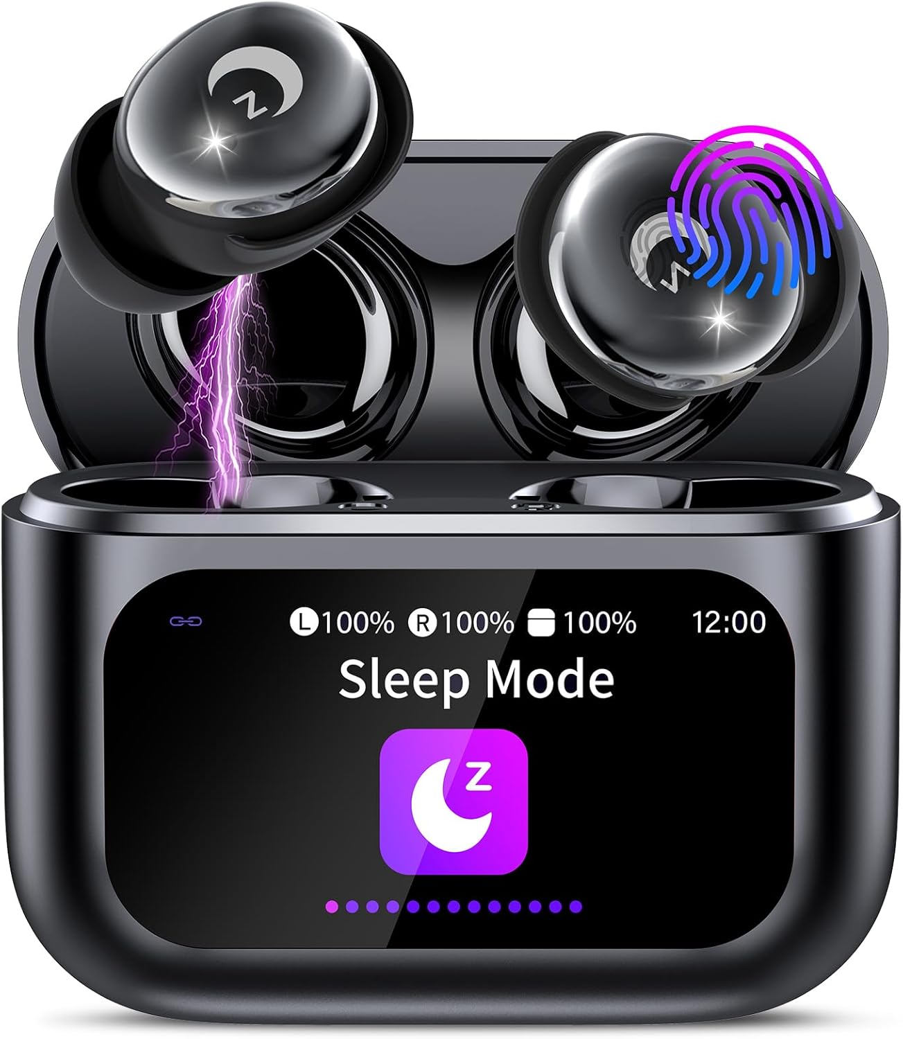 Vekj L8 Pro Wireless Earbuds With Smart Touch Screen And Noise Cancelling Technology