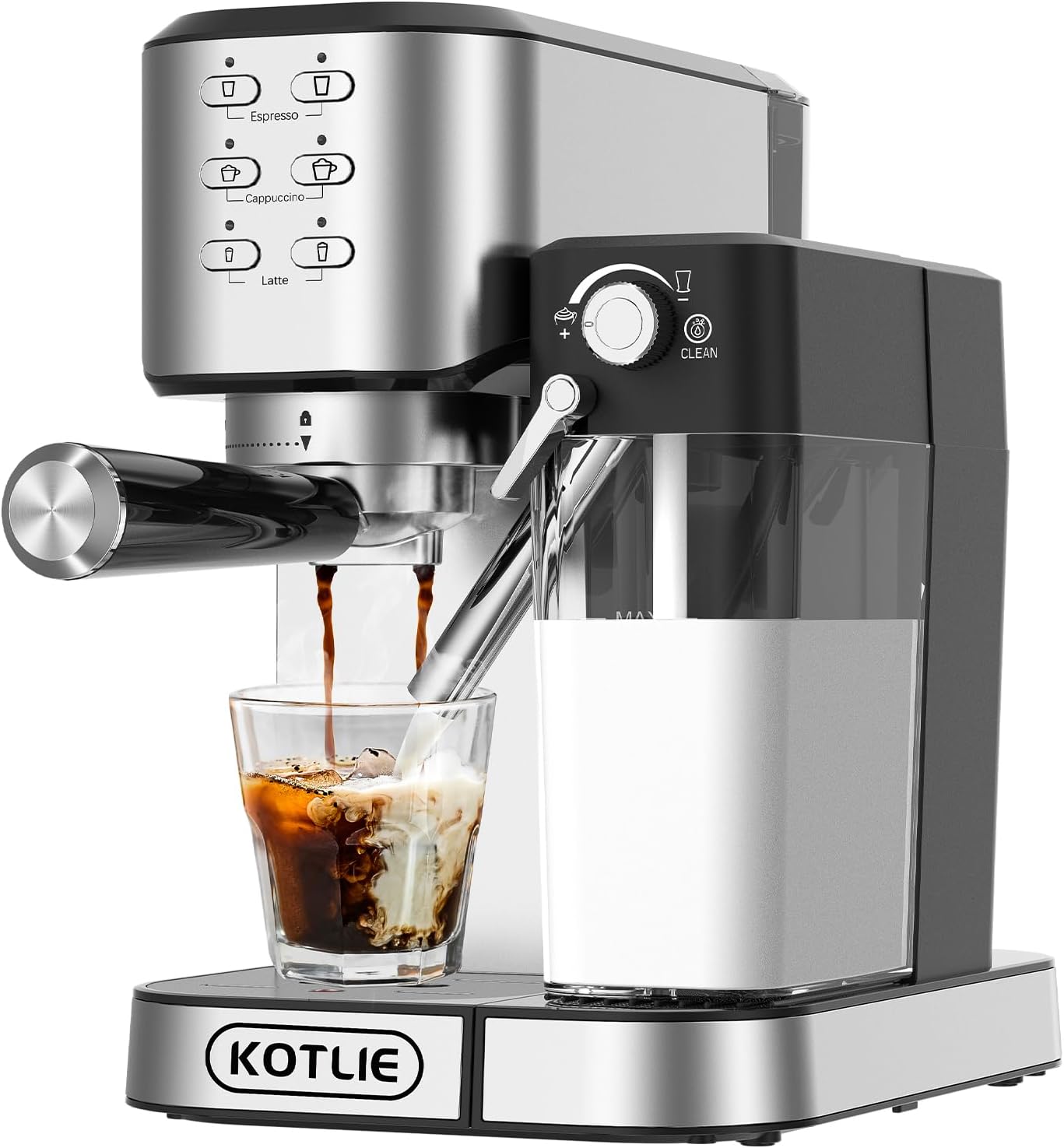 Kotlie Cm5180-Uk Espresso Coffee Machine With Automatic Milk Frother
