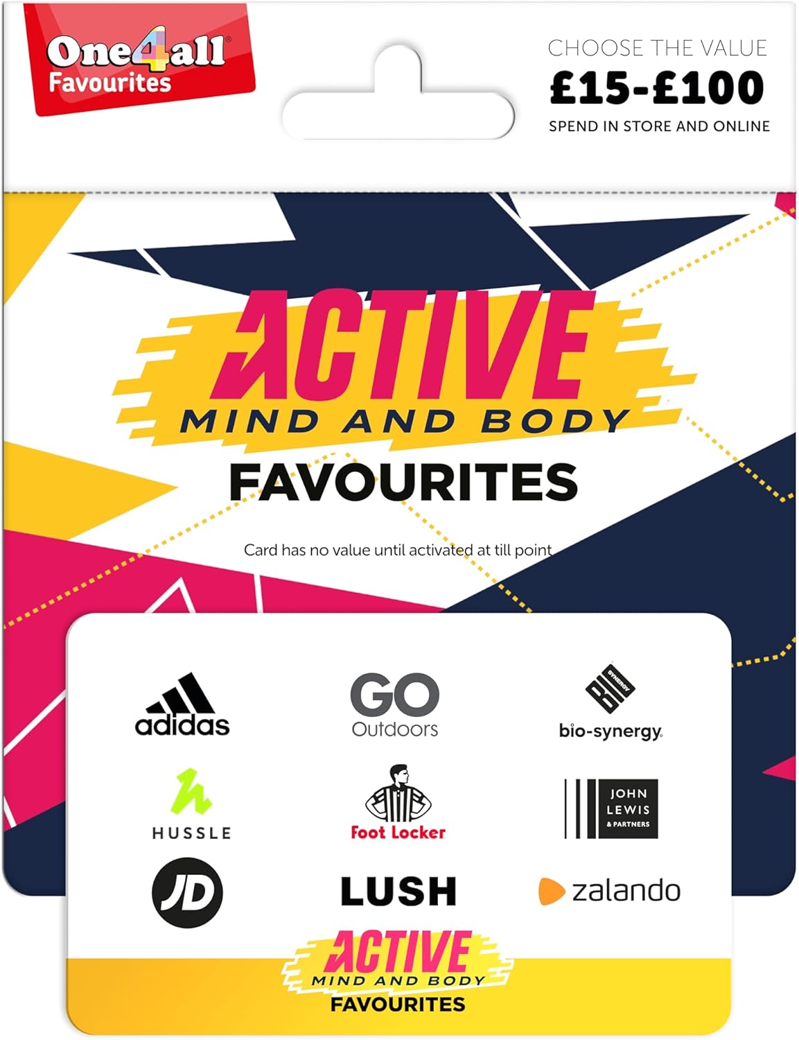 One4All Active Favourites Gift Card - Uk Redemption