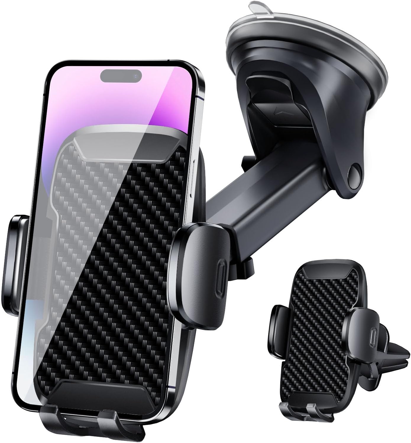 Vexloria Car Phone Holder With 360° Rotation And Strong Suction Power