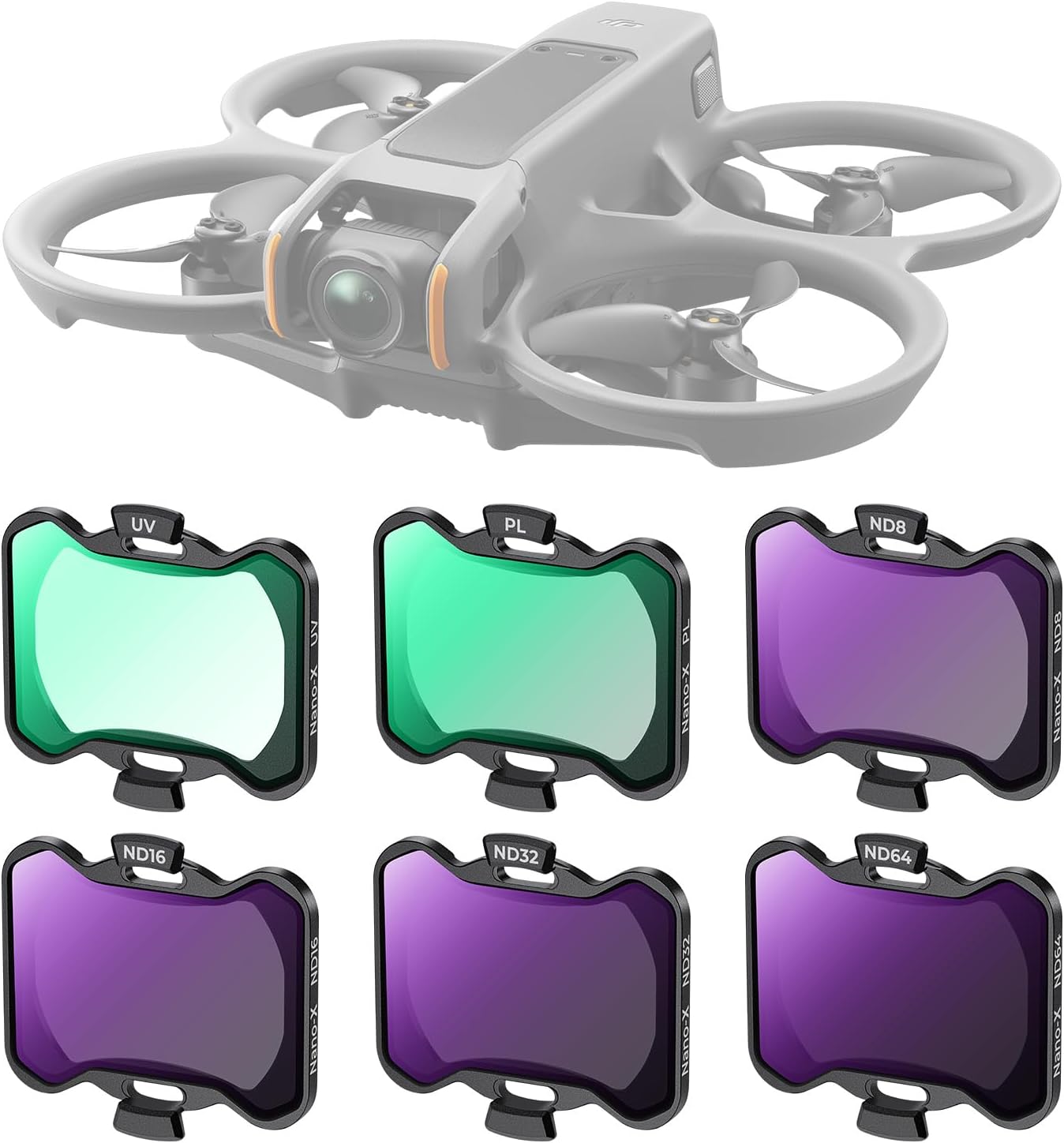 K&F Concept 6-Pack Neutral Density Filters For Dji Avata 2