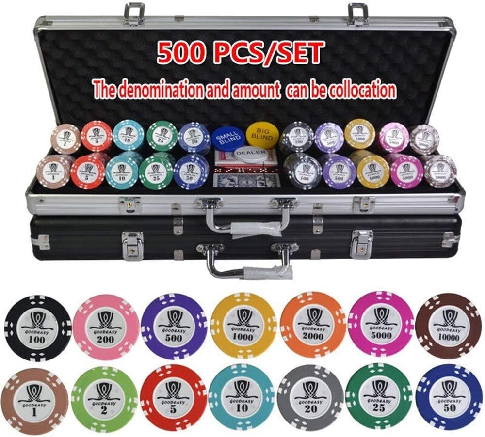 Tx Girl Texas Hold'em Poker Chips Set 100-500Pcs With Metal Box