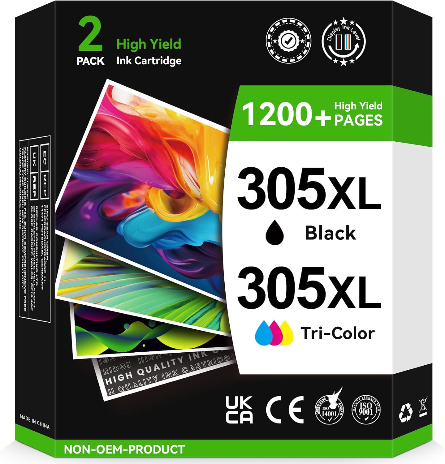 Hp 305Xl Ink Cartridges Replacement By Inkyeah - Black And Colour Compatible With Hp Deskjet And Envy Printers