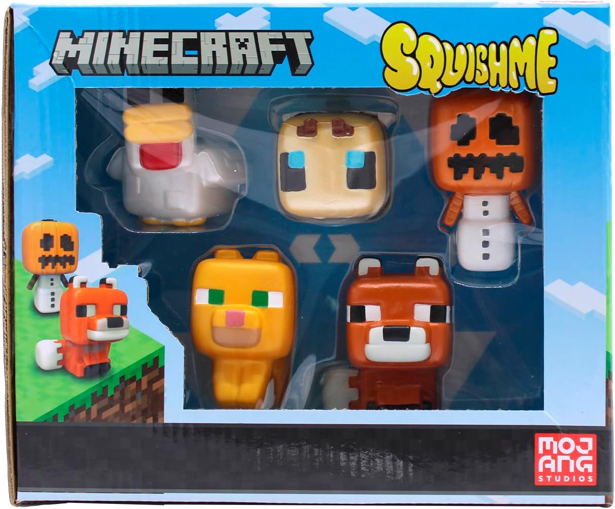 Minecraft 5 Piece Squishme Collectors Box By Just Toys Llc