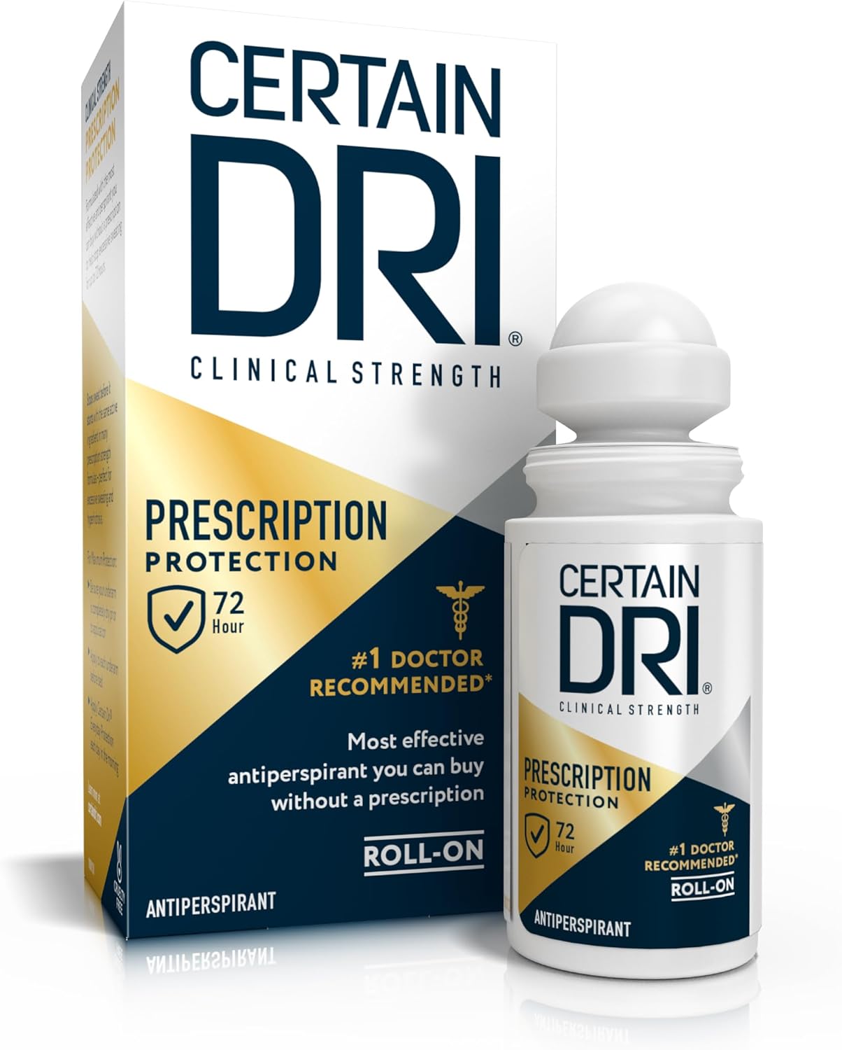 Certain Dri Anti-Perspirant Roll-On, 1.2 Oz, Excessive Sweating Relief