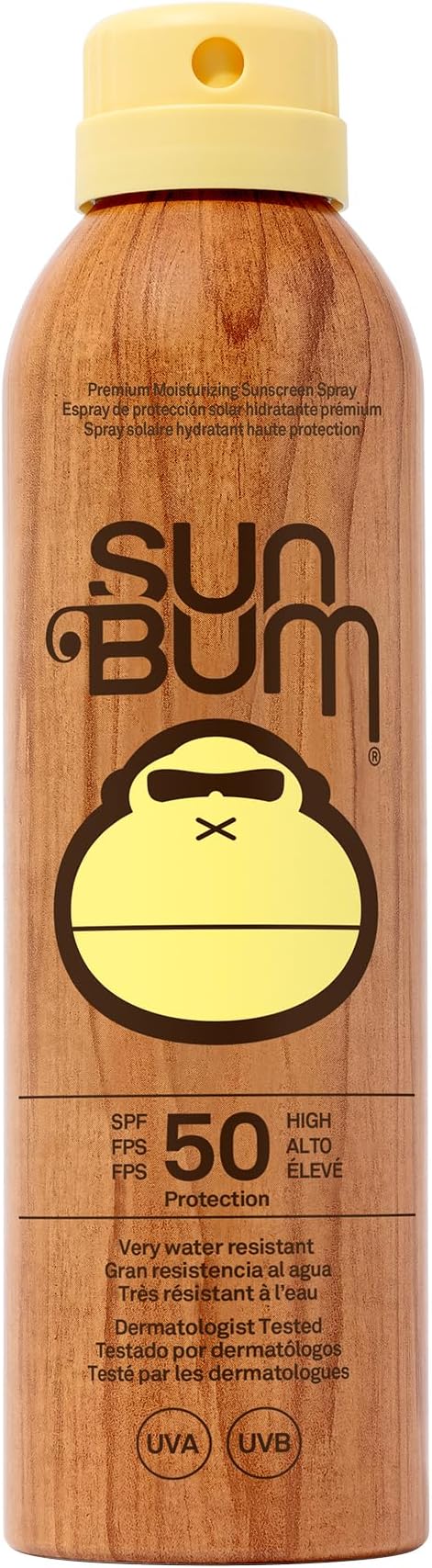 Sun Bum Original Spf 50 Sun Cream Spray, Vegan And Reef Friendly Moisturising Sunscreen With Vitamin E, 200Ml