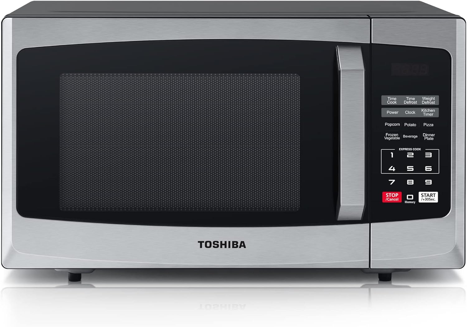 Toshiba Ml-Em23P(Ss) 800W 23L Microwave Oven With Digital Display And Auto Defrost