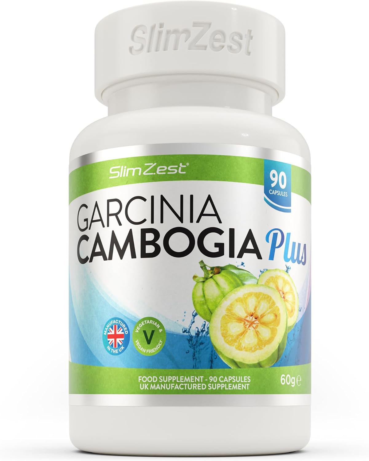 Garcinia Cambogia 90 Capsules By Slimzest - 1500Mg Daily Dosage For Weight Management