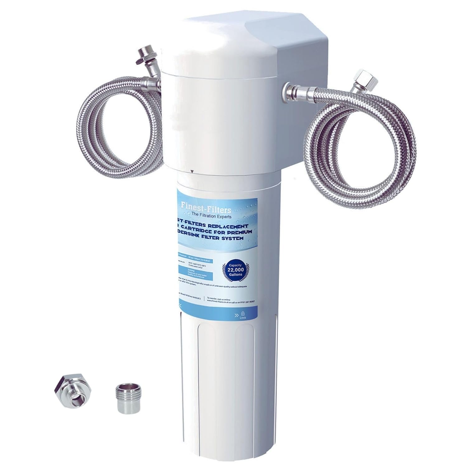 Finest-Filters Under Sink Water Filter System Ff-Puf - High Capacity 80,000 Litres Drinking Water Filtration System