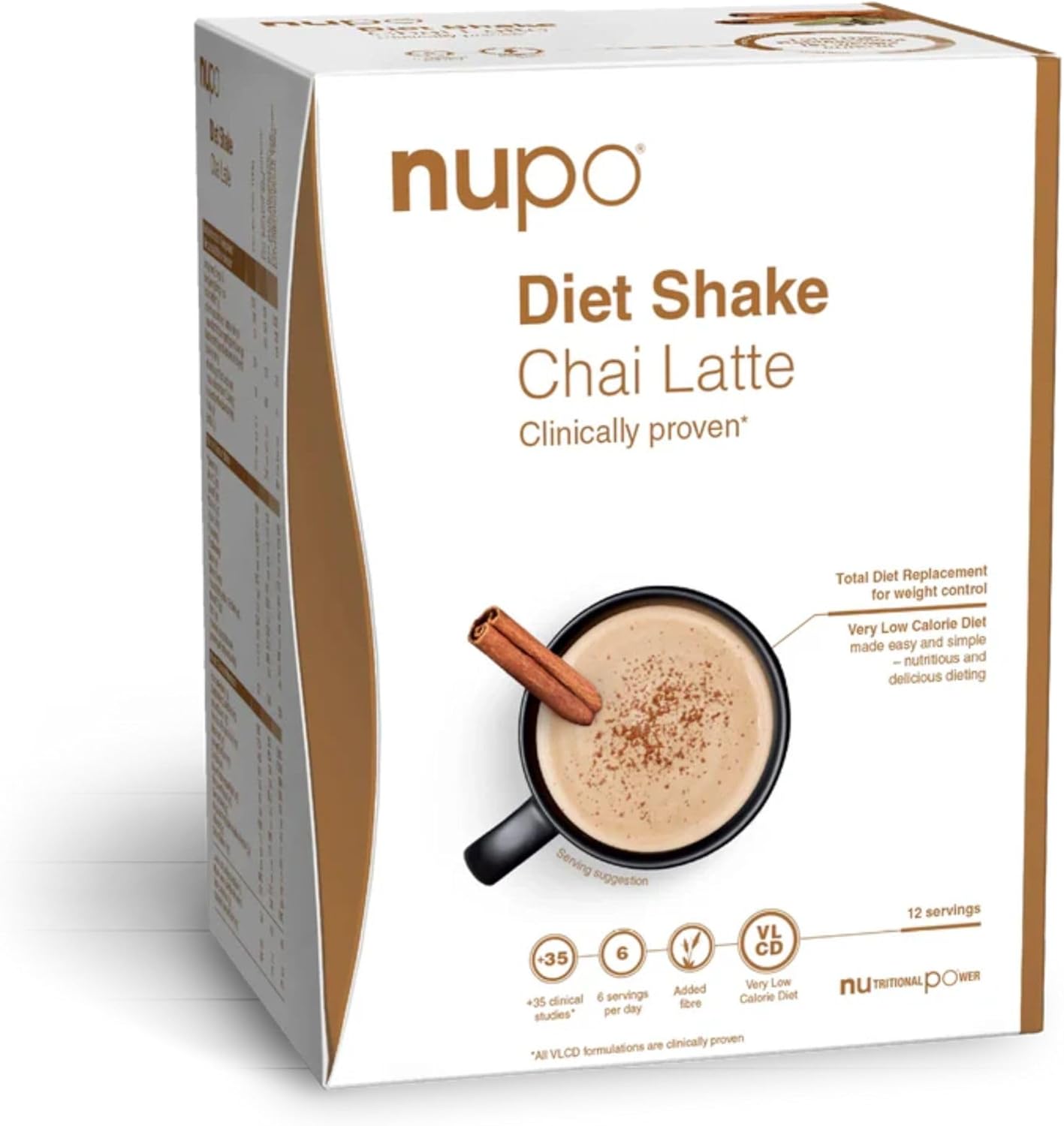 NUPO Diet Shake Chai Latte - Premium Meal Replacement Shake for Weight Loss