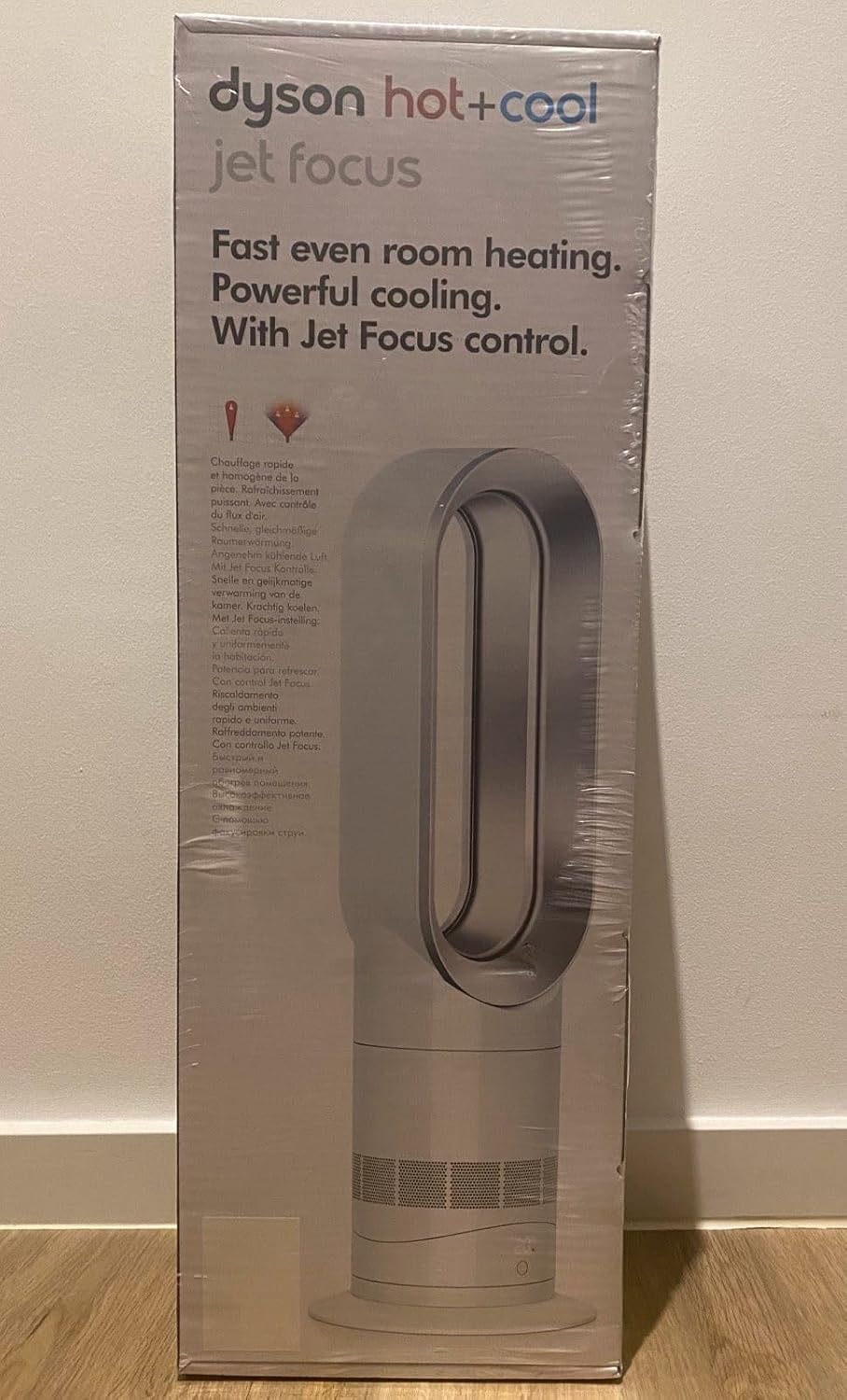 Dyson Jet Focus Am09 Hot And Cool Bladeless Fan 2000W - White And Silver