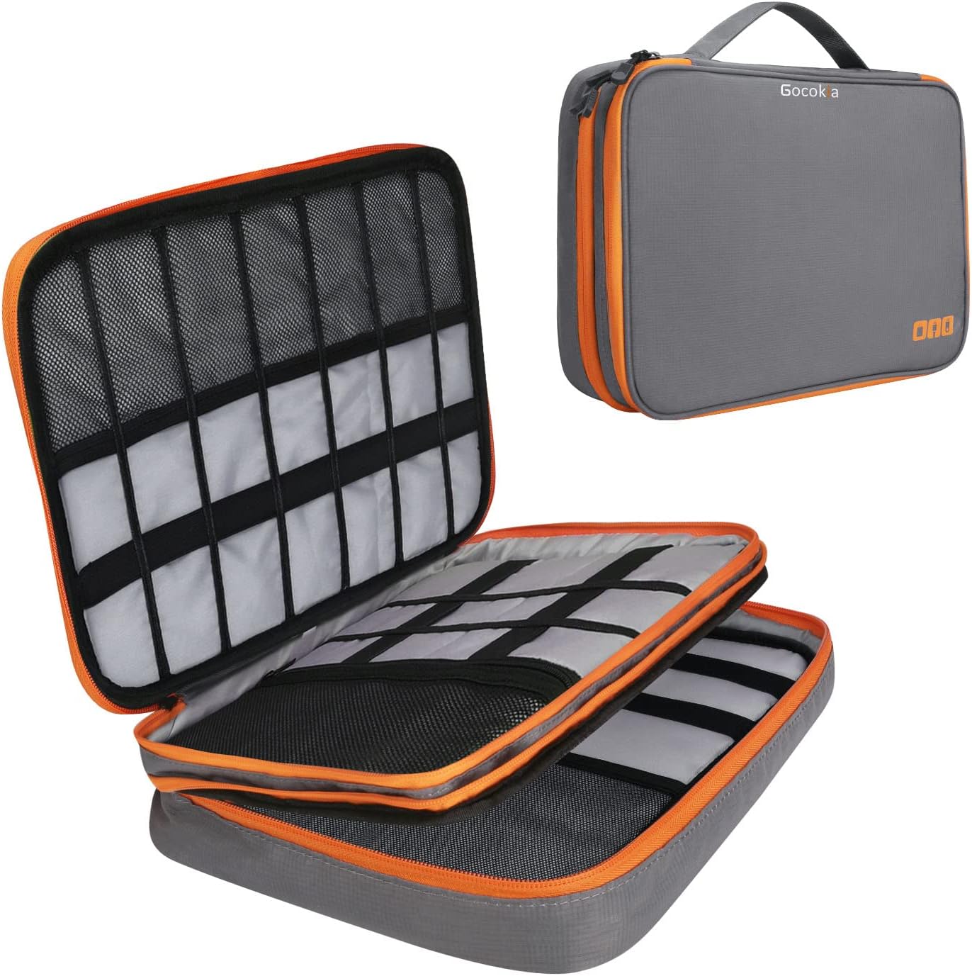 Gocokia Travel Electronic Accessories Organizer Bag - Waterproof Large Capacity Storage For 11.6