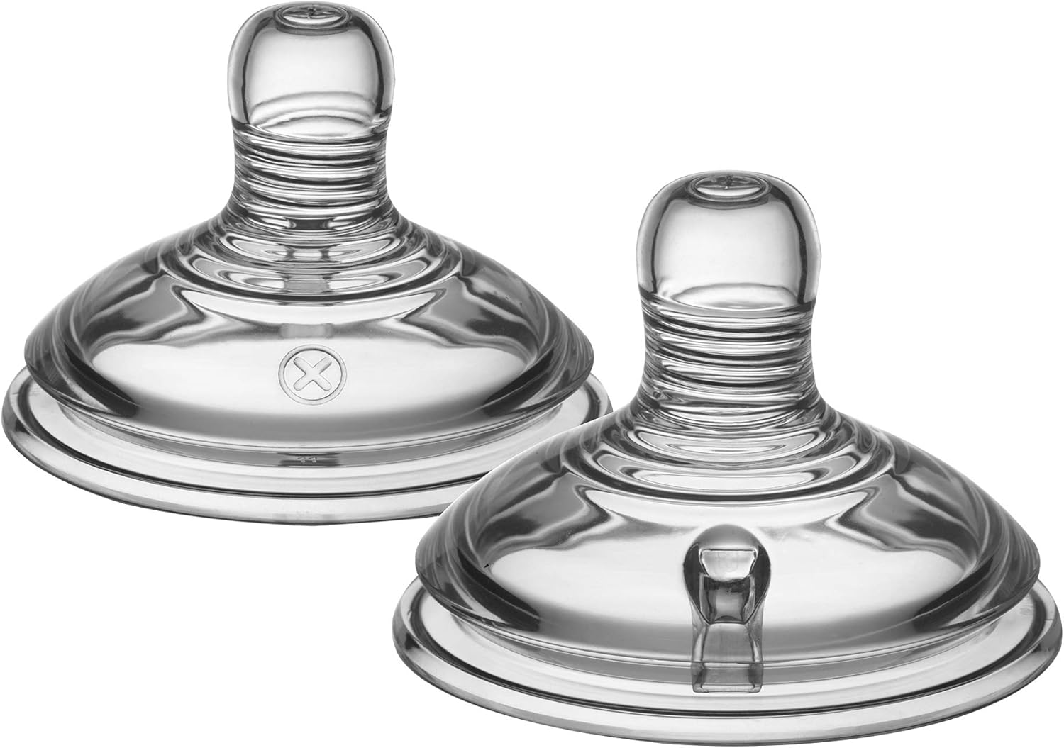 Tommee Tippee Natural Start Baby Bottle Teats, 0+ Months, Breast-Like Silicone Teats With Anti-Colic Valve