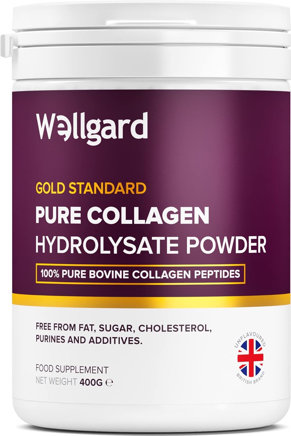Wellgard Collagen Powder - Gold Standard Bovine Collagen Peptides Supplement 400G