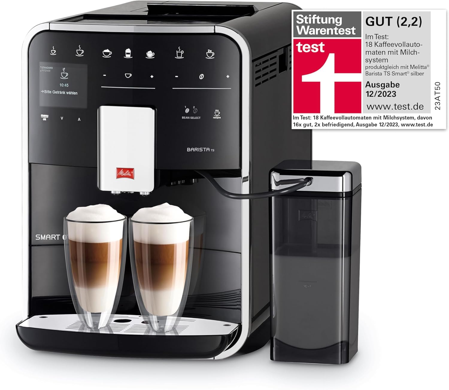 Melitta Bean To Cup Coffee Machine, Barista Ts Smart Model F85/0-102, 1450 Watts, Black