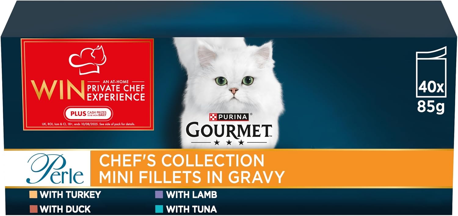 Gourmet Perle Chef's Collection Wet Cat Food 40X85G Packs