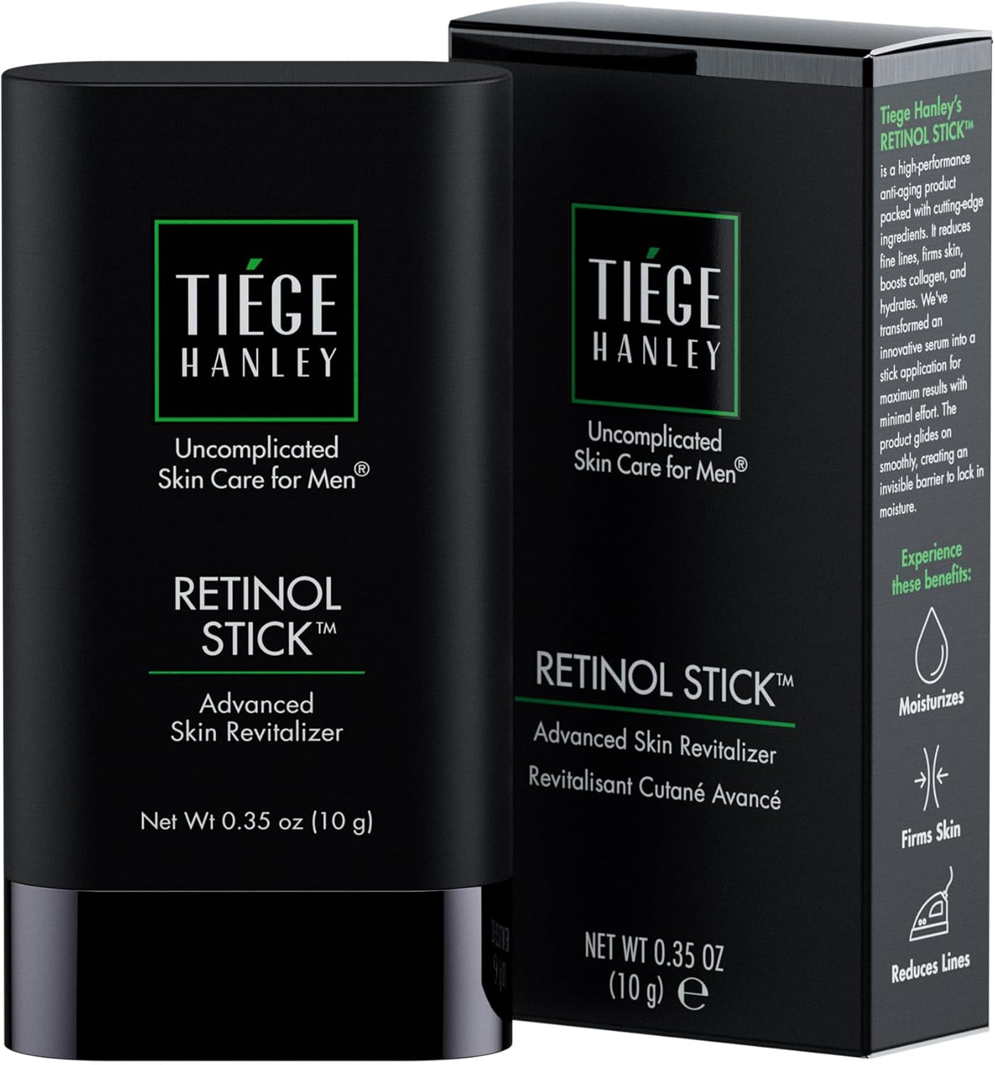 Tiege Hanley Retinol Stick For Men - Anti-Aging Serum With Retinol, Hyaluronic Acid & Niacinamide
