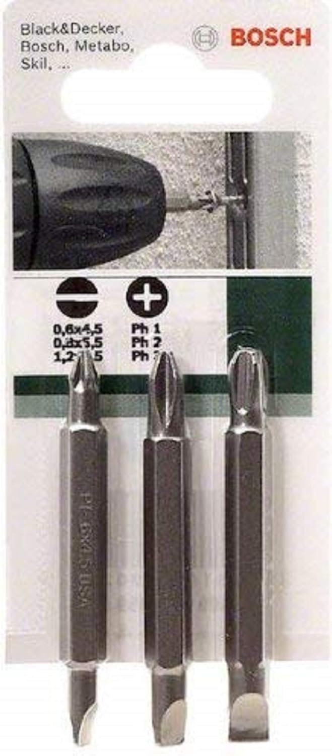 Bosch 2609255959 Double Ended 60Mm Screwdriver Bit Set