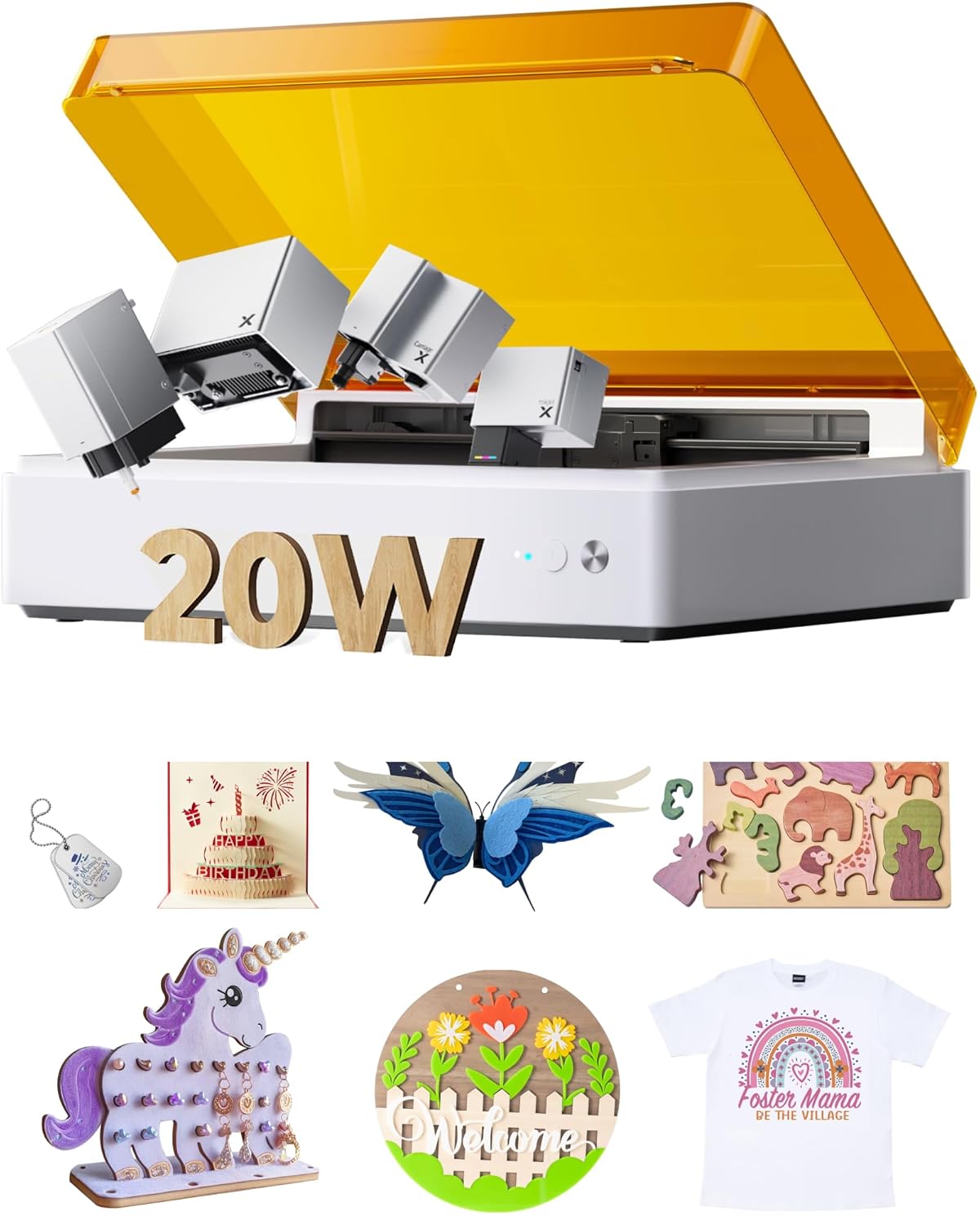 Xtool M1 Ultra 4-In-1 Craft Machine: 20W Laser Engraver & Cutter
