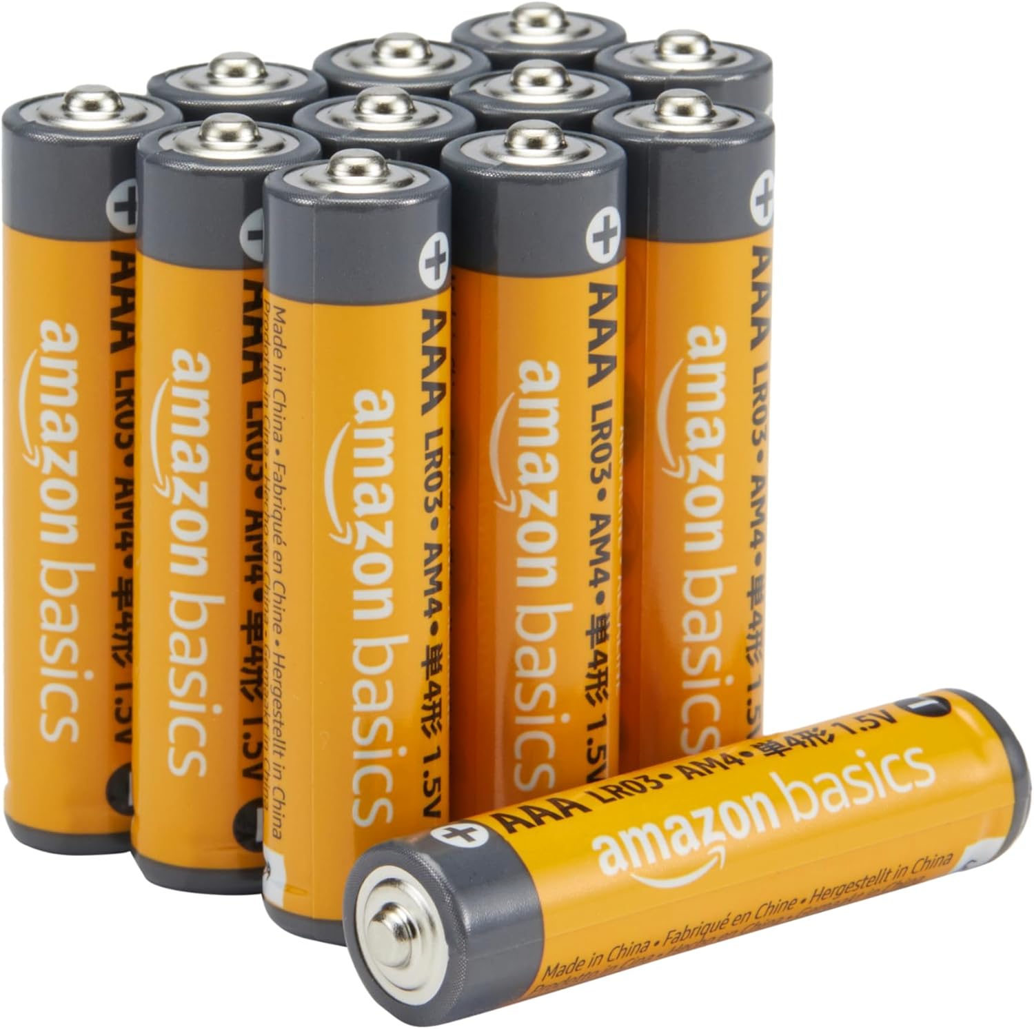 Amazon Basics Aaa Alkaline Batteries, 12-Pack, High-Performance With 10-Year Shelf Life