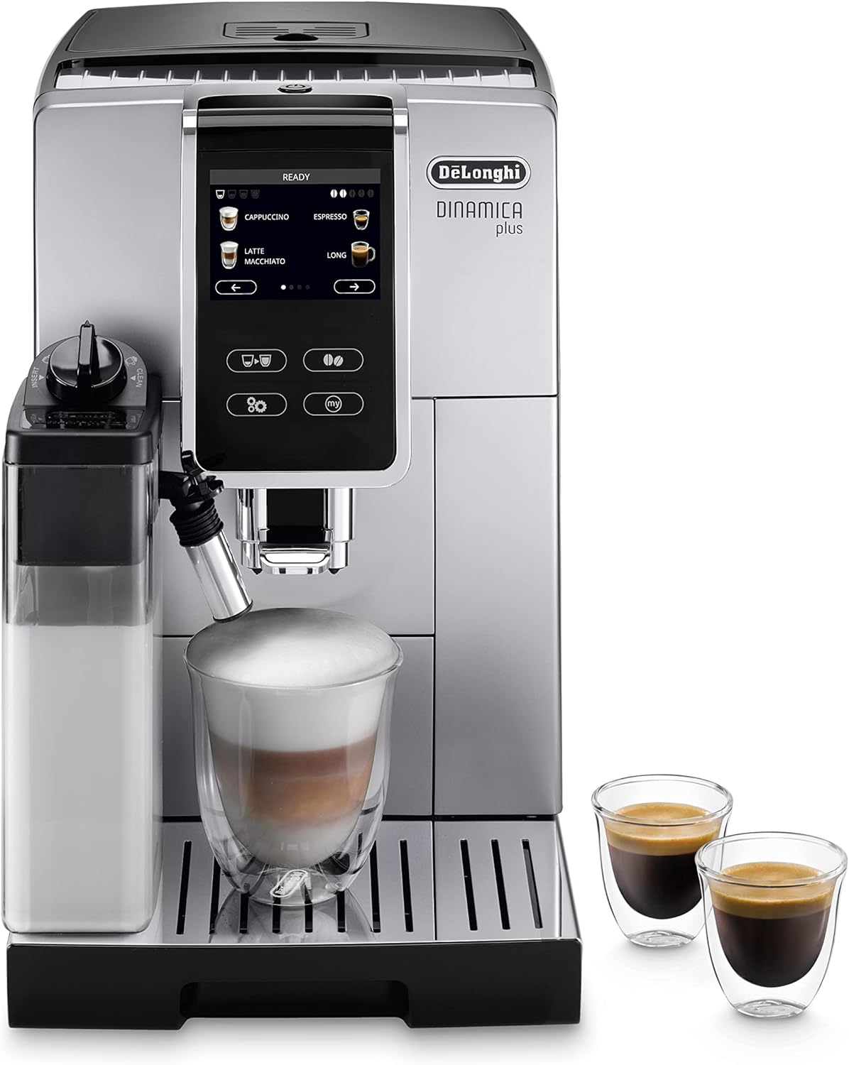 De'longhi Dinamica Plus Ecam 370.70.Sb Automatic Coffee Machine With Lattecrema System And Integrated Grinder