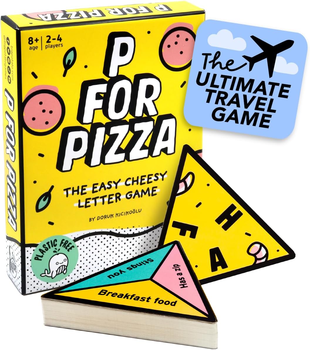 Big Potato P For Pizza Travel Game - Fast-Paced Family Card Game