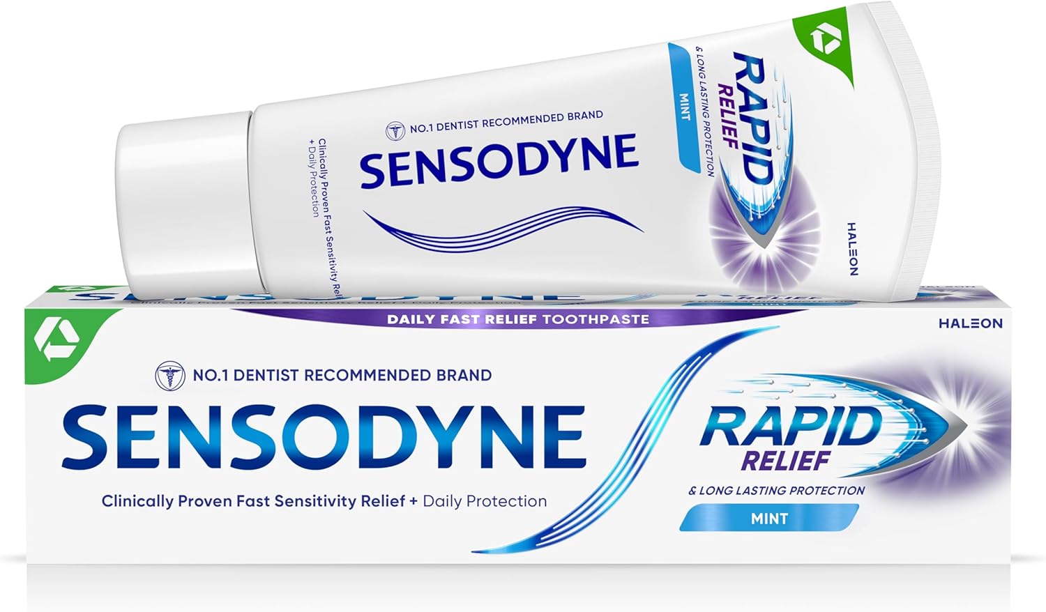 Sensodyne Rapid Relief Toothpaste 75Ml - Sensitive Teeth Daily Fast Relief Original Mint Flavour
