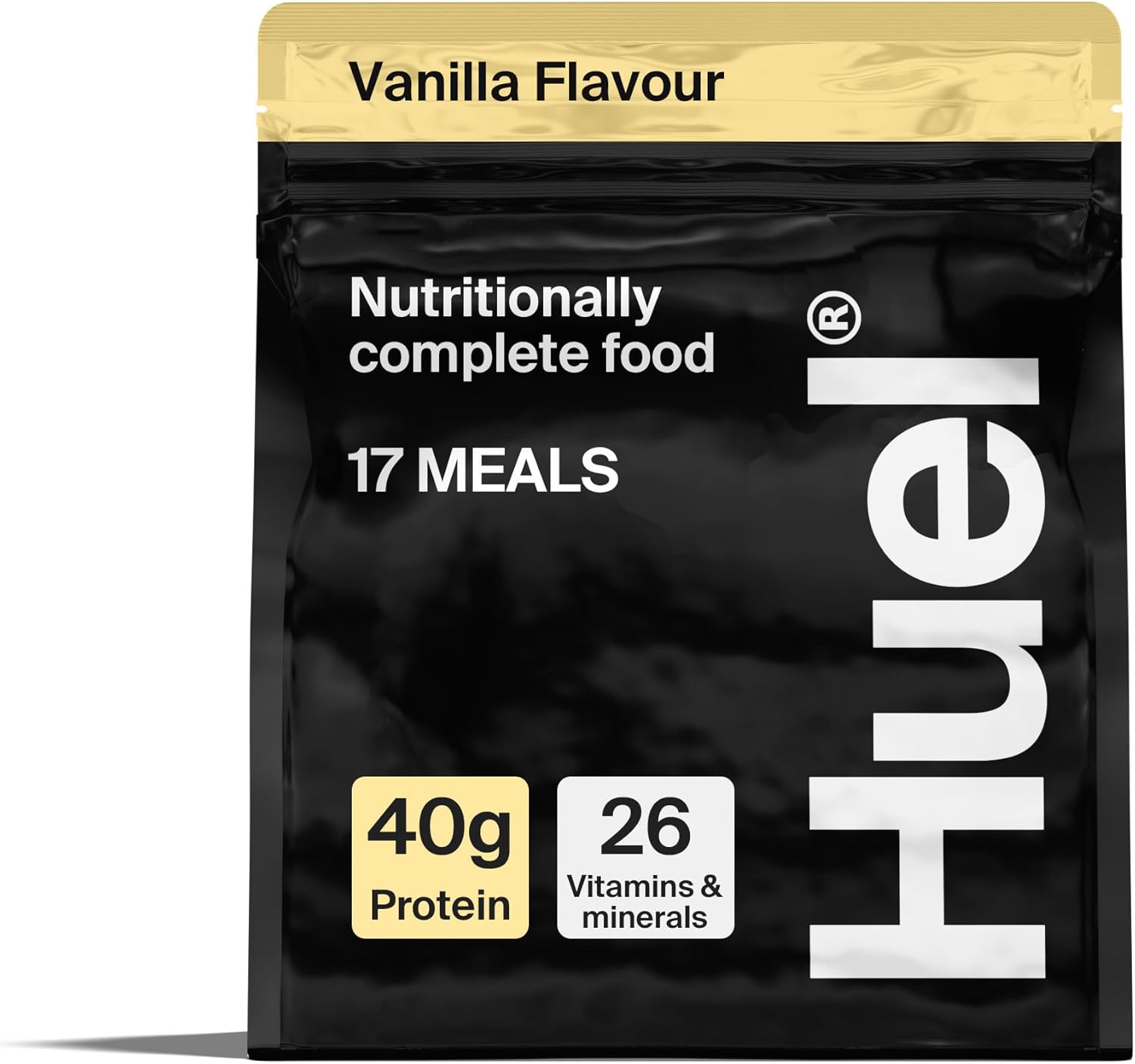Huel Black Edition High Protein Complete Meal Replacement Vanilla Flavour 17 Meals Vegan Gluten-Free