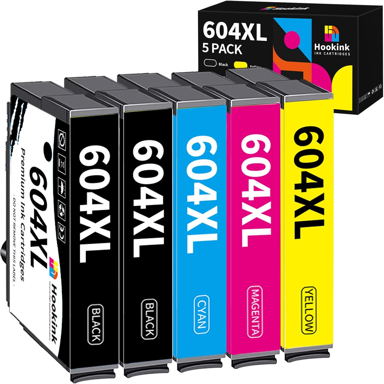 Hookink 604Xl Ink Cartridges Multipack - Compatible With Epson Expression Home Xp & Workforce Printers