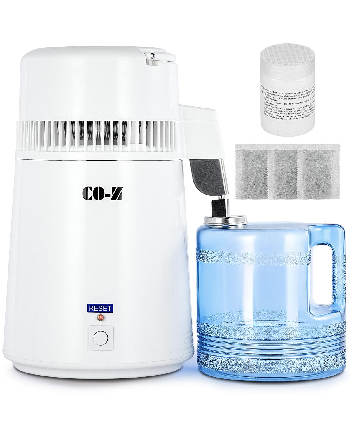 Co-Z Water Distillers, Pure Distilled Water Machine For Home Countertop Table Desktop, 4L Capacity